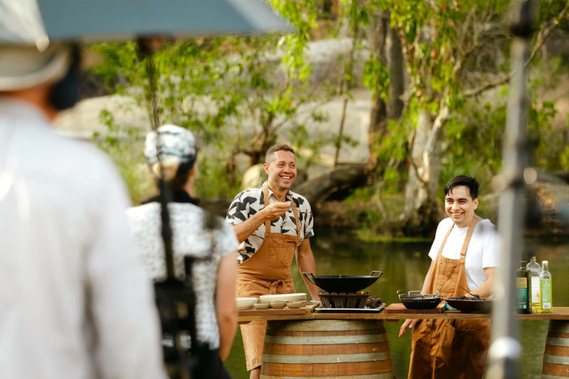 Behind the scenes on Tastes of the Tropics: Family & Friends with chef Davy O'Rourke
