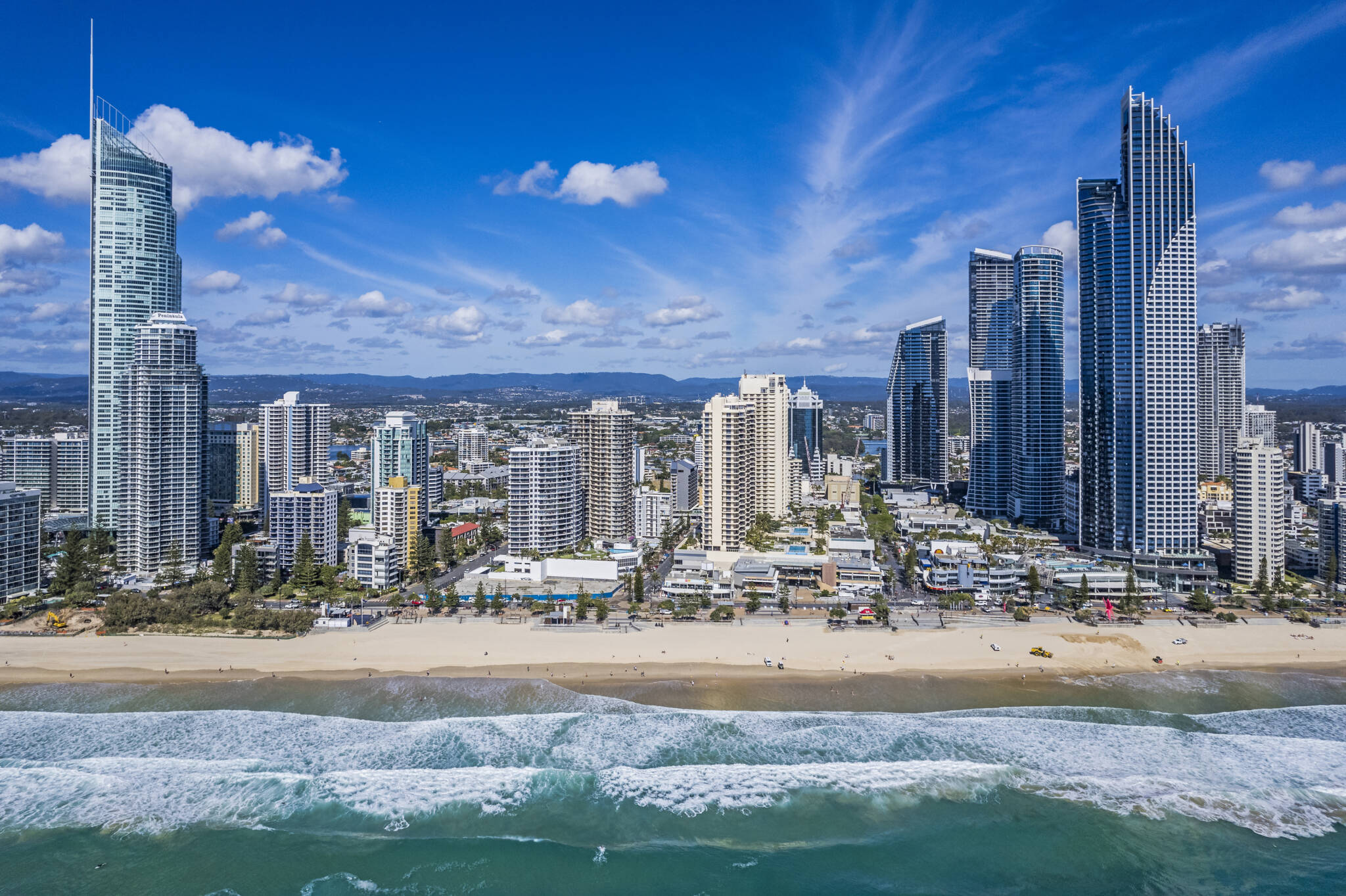 Aerial view of Queensland's Gold Coast, credit Beyond Images