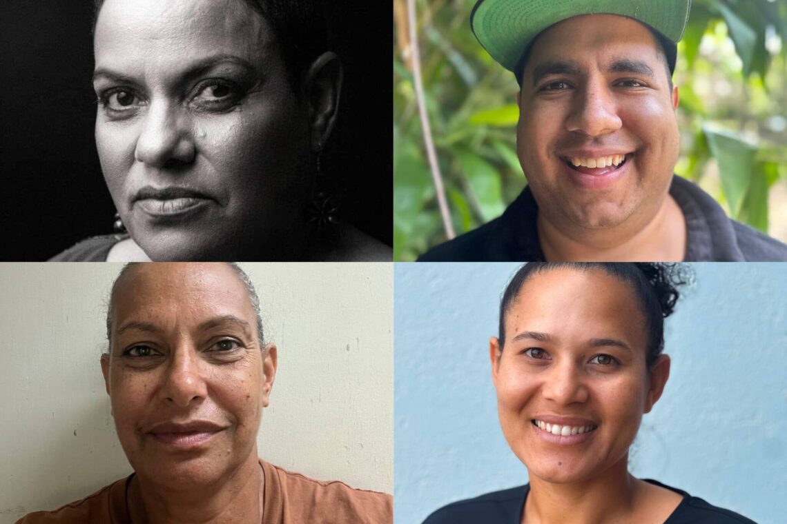 Composite images of headshots of the Authentic ZK participants — Jillian Bowie, Fletcher Glover, Ella Kris and Kantesha Ward