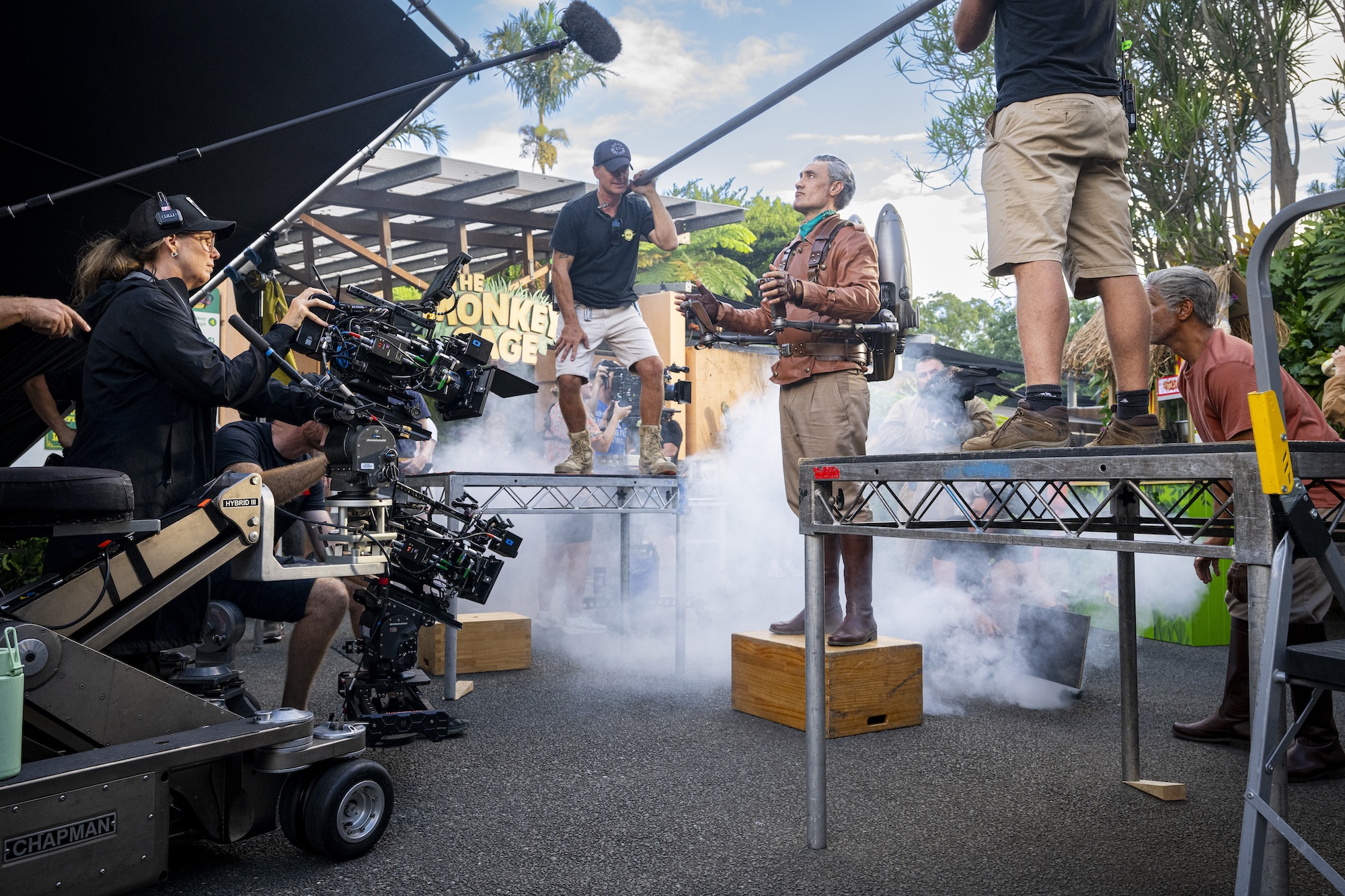 Taika Waititi filming FING! in Queensland, courtesy Story Bridge Films and King Bert Productions
