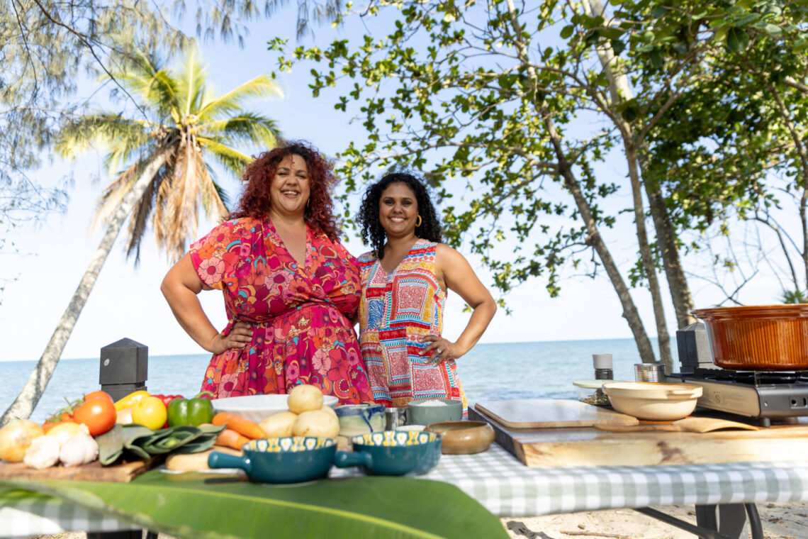Taste of the Tropics season two, Share Plates presenter Steph Tisdell with Tahlia Burchill, courtesy of Resonant Films