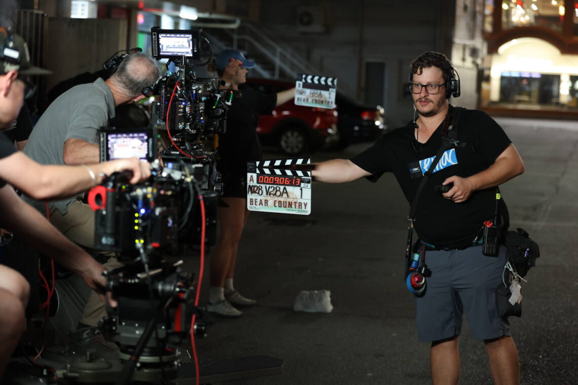 Still photography on the set of Bear Country