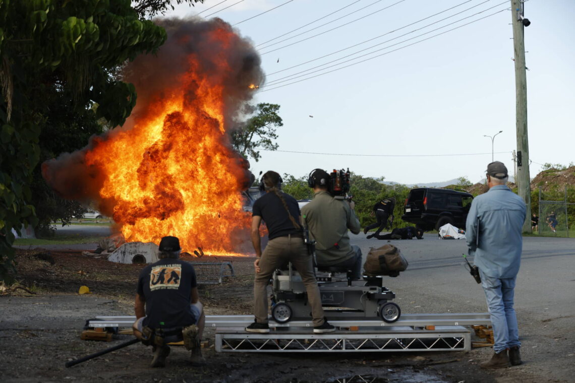 Still photography on the set of Runner